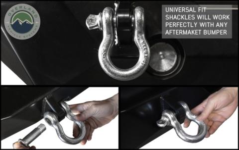 Recovery Shackle 3/4 4.75 Ton Zinc - D Ring Recovery Shackle Overland Vehicle Systems