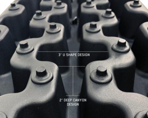 Recovery Ramps for 4WDs Gray/Black Universal + Storage Bag Overland Vehicle Systems