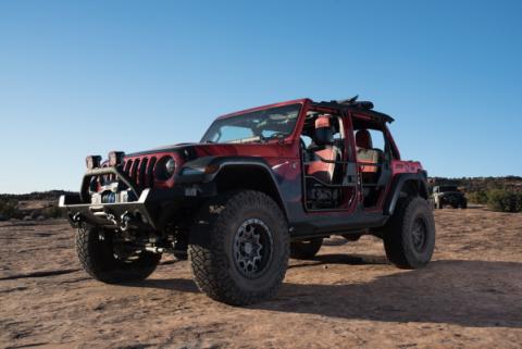 Jeep Tube Doors HighRock 4x4 Element Doors For Jeep 2020-2024 Gladiator Front Matte Black Bestop