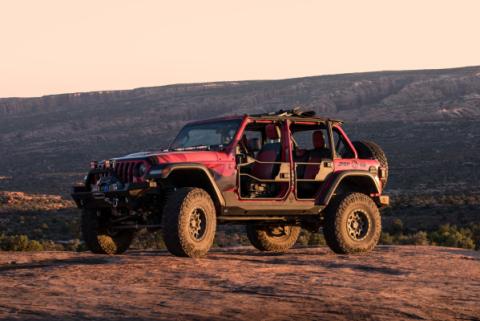 Jeep Tube Doors HighRock 4x4 Element Doors For Jeep 2020-2024 Gladiator Front Matte Black Bestop