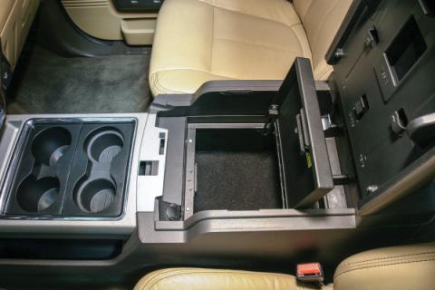 Console Safe - 11-16 F-250/350/450/550 Super Duty w/ Flow-Thru Console Black Tuffy Security Products
