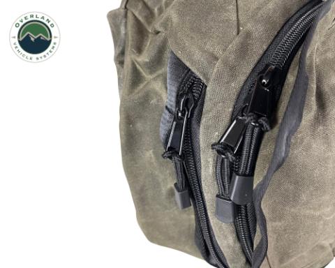 Organize With Overland Vehicle Systems Wax Canvas Large Duffle Bag Overland Vehicle Systems