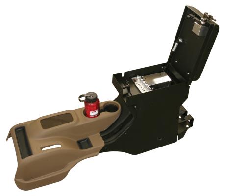 Series II Center Console - 11-18 Wrangler JK Rear Half Black Tuffy Security Products