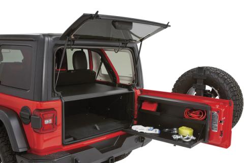 Tailgate Lockbox - 18-22 Wrangler JL Standard Panel Black Tuffy Security Products