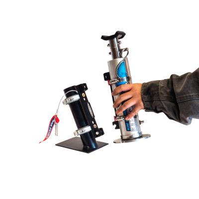 Fire Extinguisher Bracket with straps, Anodized Black Power Tank