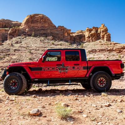 JT Gladiator Side Step Sliders For 24-25 Jeep Gladiator Extensions Sub Part Rock Slide Engineering
