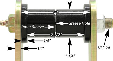 HD Leaf Spring Shackles 87-95 Wrangler YJ Rear Includes Urethane Bushings HD Greasable Bolts Pair RockJock 4x4