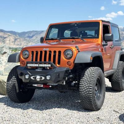 Big Sky Aluminum Stubby Front Bumper With Winch Plate Wrangler JK Rock Slide Engineering