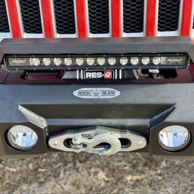 Appalachian Steel Stubby Front Bumper With Winch Plate Wrangler JL and Gladiator JT Rock Slide Engineering