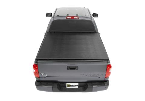 Soft Tri-Fold Tonneau Cover EZ-Fold For Toyota 1995-2004 Tacoma 6.0 Foot Black Tailgate Spoiler Not Included Bestop