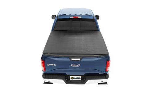 Soft Tri-Fold Tonneau Cover EZ-Fold For Ford 1983-2011 Ranger 6.0 Foot Black Tailgate Spoiler Not Included Bestop