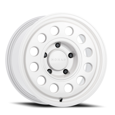 Aluminum Wheels 15x7 501SA Convoy Salt White 5 On 114.3 Bolt Pattern 83.82 Bore -10 Offset Nomad Wheels