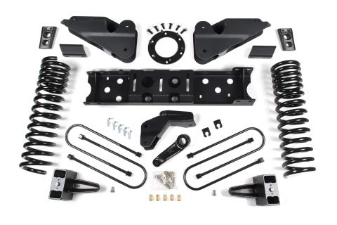 19-24 RAM 3500 4.5 Inch Radius Arm Bracket 3 Inch Rear Block Without Overload Diesel 6-Bolt T-Case Fox Adventure Shocks Zone Offroad