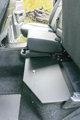 Rear Underseat Locking Lid 09-10 Ram 1500 11-22 1500 19 1500 Classic 10-22 2500/3500  Extended Crew Cab Black Tuffy Security Products