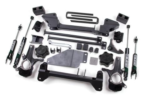 99 K1500 00-06 Silverado/Sierra 1500 6 Inch Lift Kit Fox Adventure Shocks Zone Offroad