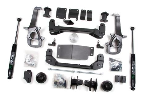 2012 RAM 1500 4 Inch Front 4 Inch Rear Lift Kit With Nitro Shocks Zone Offroad
