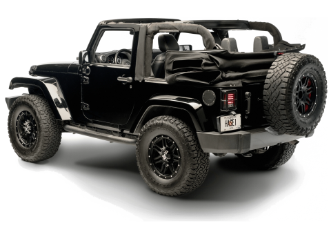 Wrangler JK eTop Jeep For 07-18 Wrangler JK 2-Door Squareback Black eTop 