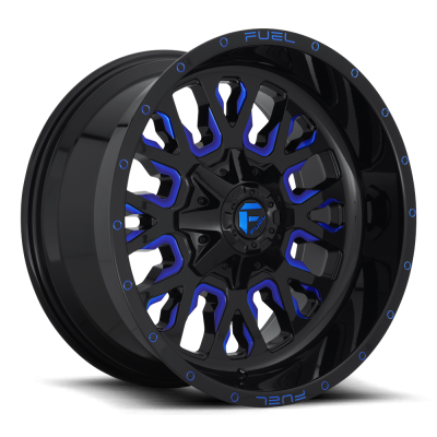 Aluminum Wheels 20X10 Stroke D645 5 On 114.3/5 On 127 Gloss Blue/Milled 78.1 Bore -18 Offset Fuel Off Road Wheels
