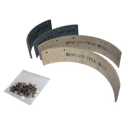 Brake Lining Set for Select 41-68 Vintage Jeep MB CJS, M38, M38-A1 w/ 9 Inch Brakes Crown Automotive