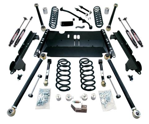 03-06 Wrangler TJ LWB 4 Inch Enduro LCG Long Arm Suspension System & 9550 VSS Twin-Tube Shocks TeraFlex
