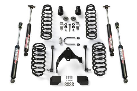 07-18 Wrangler JK 4 Door 2.5 Inch Coil Spring Base Lift Kit & 9550 VSS Twin-Tube Shocks TeraFlex