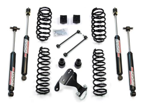 07-18 Wrangler JK 2 Door 2.5 Inch Coil Spring Base Lift Kit & 9550 VSS Twin-Tube Shocks TeraFlex