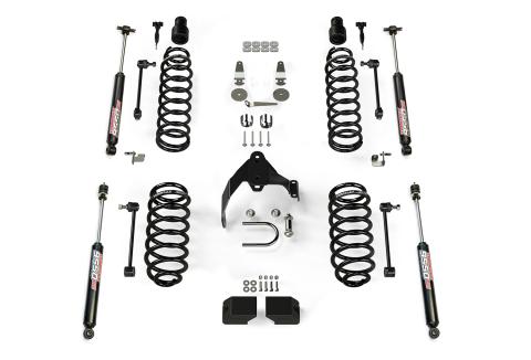 07-18 Wrangler JK 4 Door 3 Inch Coil Spring Base Lift Kit & 9550 VSS Twin-Tube Shocks TeraFlex