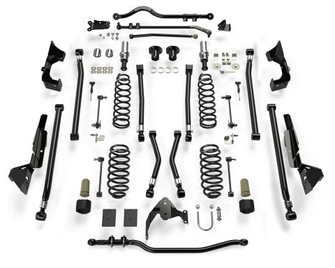 07-18 Wrangler JK 4 Door 6 Inch Alpine CT6 Long Arm Suspension System No Shocks TeraFlex