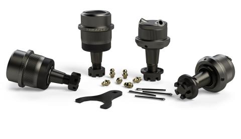 97-06 Jeep Wrangler TJ Dana 30/44 HD Ball Joint Kit w/ Knurl 2 Upper & 2 Lower TeraFlex
