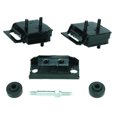 Engine and Transmission Mount Kit for 76-91 Jeep CJs, SJ, J-Series w/ AMC V8 Eng Crown Automotive