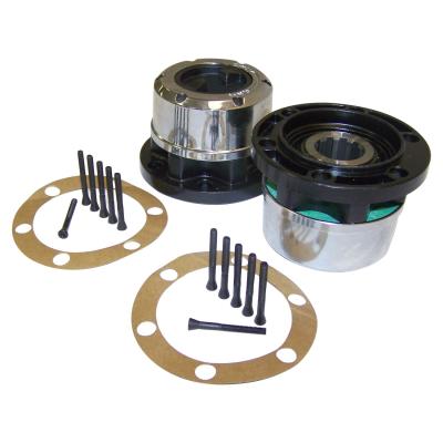 Locking Hub Set for 41-71 CJs, MB, M38, M38-A1 w/ Spicer Style Axle Shafts Crown Automotive