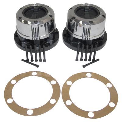 Locking Hub Set for 72-81 CJ's w/ 6-Bolt Flange Mounting for Std. 27 Spline Axle Crown Automotive