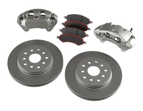07-18 Wrangler JK Front Big Brake Kit w/ Smooth Rotors 5x5 Inch & 5x5.5 Inch TeraFlex