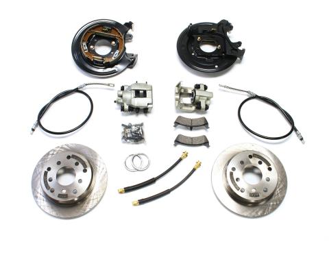 97-06 Jeep Wrangler TJ Rear Disc Brake Conversion Kit w/ E-Brake Cables TeraFlex