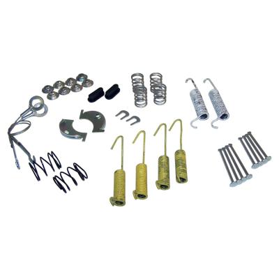 Rear Drum Brake Hardware Kit Includes Springs, Pins, Cables, and Guides for 78-89 Jeep CJs, YJ, XJ, MJ w/ 10 Inchx1.75 Inch Brakes Crown Automotive