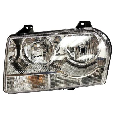Left Headlight for 05-12/1/06 Chrysler LX 300 w/ Halogen Bulbs w/ Chrome Bezels Crown Automotive