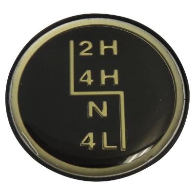 Shift Knob Insert for 1987-1995 Jeep YJ Wrangler w/ NP231 Transfer Case Crown Automotive