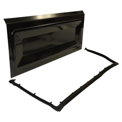 Tailgate and Seal Kit for 1976-1986 Jeep CJ-7, CJ-8, Black Primed Tailgate Crown Automotive