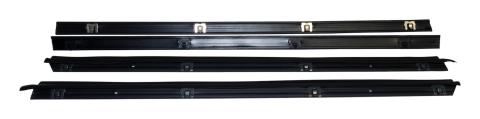 Inner & Outer Door Glass Weatherstrip Kit for 76-95 Jeep YJ Wrangler & CJ-7, 8 Crown Automotive