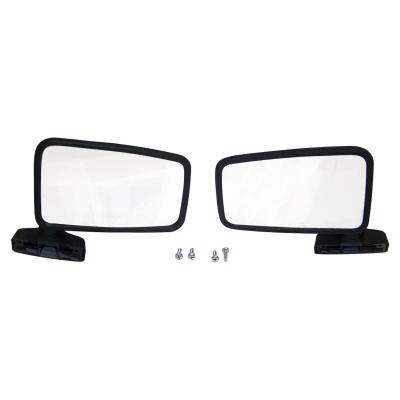 Mirror Set for Jeep 87-93 YJ w/ Full Hard Doors & 87-90 XJ, MJ w/o Remote Mirror Crown Automotive