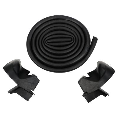 Windshield Frame to Hard Top Weatherstrip Kit for 76-95 Jeep CJs, YJ w/ Hardtop Crown Automotive