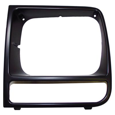 Black Left Headlight Bezel for 1997-2001 Jeep XJ Cherokee Crown Automotive