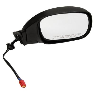 Right Power, Heated, Manual Folding Mirror for 1997-2001 Jeep XJ Cherokee, Black Crown Automotive