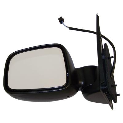 Left Power, Manual Folding Mirror for Jeep 2002-2007 KJ Liberty LHD, Black Crown Automotive