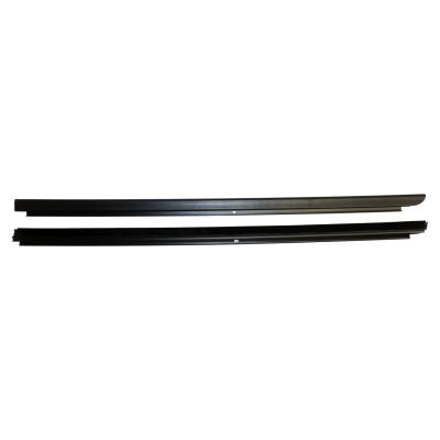 Fr. Outer Door Glass Weatherstrip Set for 07-18 JK Wrangler w/ Full Steel Doors Crown Automotive