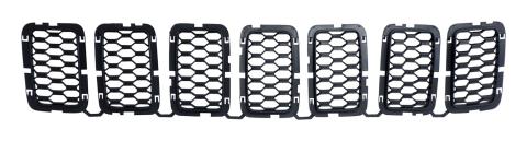 Black Honeycomb Grille Insert Set for Various 2016-2022 Jeep WK Grand Cherokee Crown Automotive