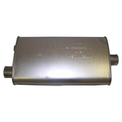 Muffler for 1986-1989 Jeep XJ Cherokee w/ 2.5L or 4.0L Engine, Oval Style Crown Automotive