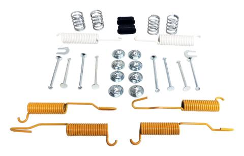 Rear Drum Brake Hardware Kit Includes Springs, Plugs and Pins for 78-89 Jeep CJs, YJ, XJ, MJ w/ 10 Inchx1.75 Inch Brakes Crown Automotive