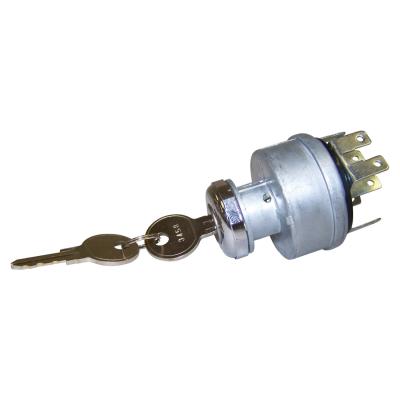 Ignition Switch for 65-74 Jeep CJ-5, CJ-6, Switch has 11 Blade Terminals & Keys Crown Automotive
