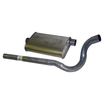 Muffler & Tailpipe Assembly 79-86 Jeep CJ-5, CJ-7 w/ 5.0L, 2.5L, 4.2L Engines Crown Automotive